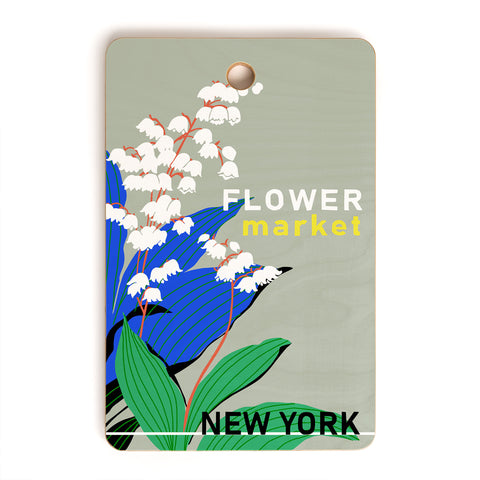 DESIGN dannick Flower Market New York Cutting Board Rectangle