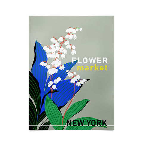 DESIGN dannick Flower Market New York Poster