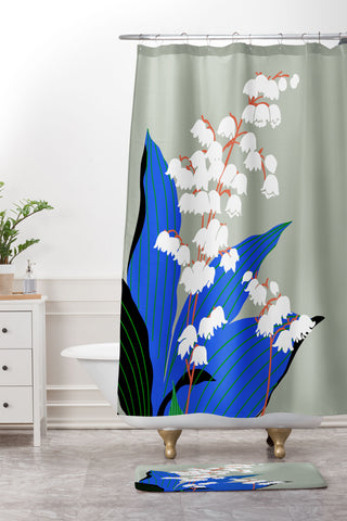 DESIGN dannick Flower Market New York Shower Curtain And Mat