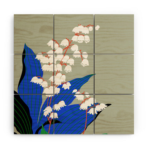 DESIGN dannick Flower Market New York Wood Wall Mural