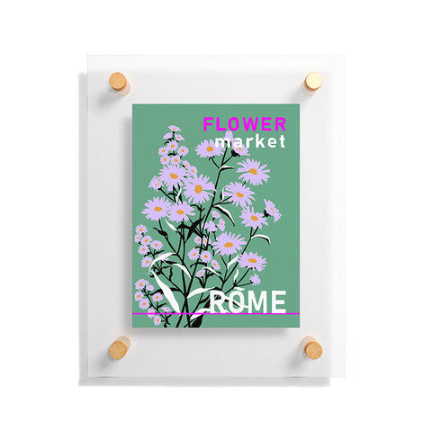 DESIGN d´annick Flower Market Rome Floating Acrylic Print