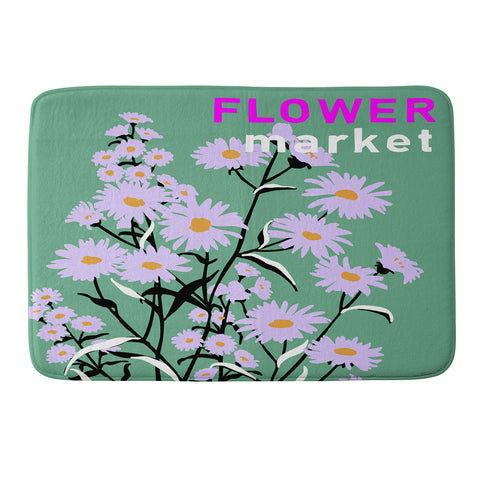 DESIGN dannick Flower Market Rome Memory Foam Bath Mat