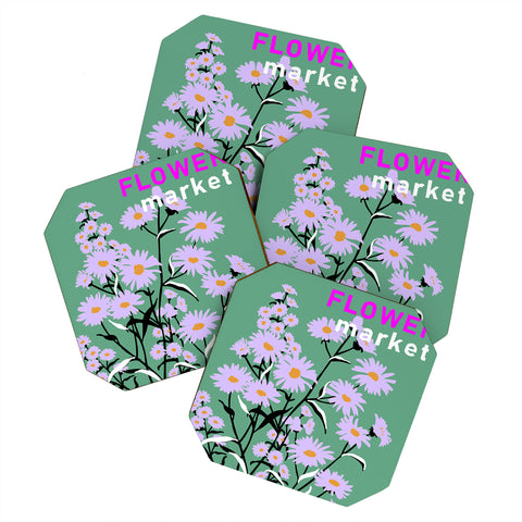DESIGN dannick Flower Market Rome Coaster Set