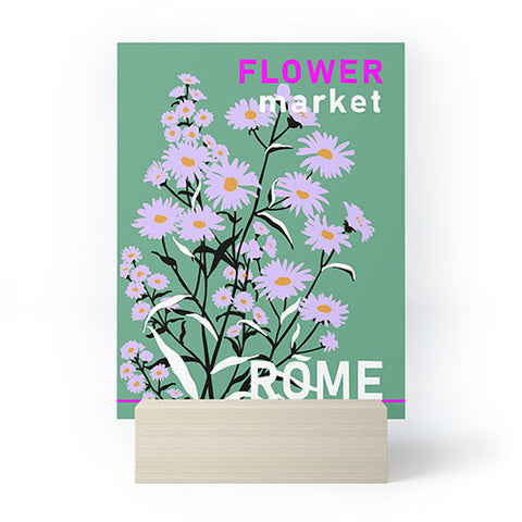 DESIGN dannick Flower Market Rome Mini Art Print