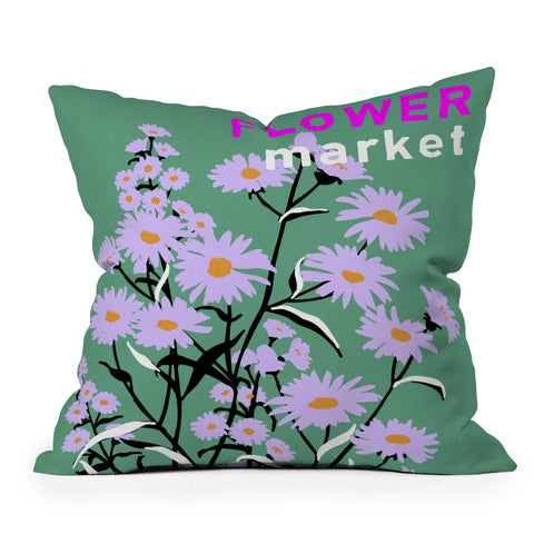 DESIGN dannick Flower Market Rome Throw Pillow