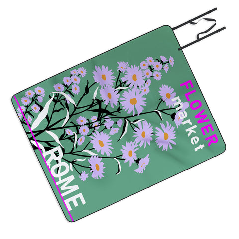 DESIGN dannick Flower Market Rome Picnic Blanket