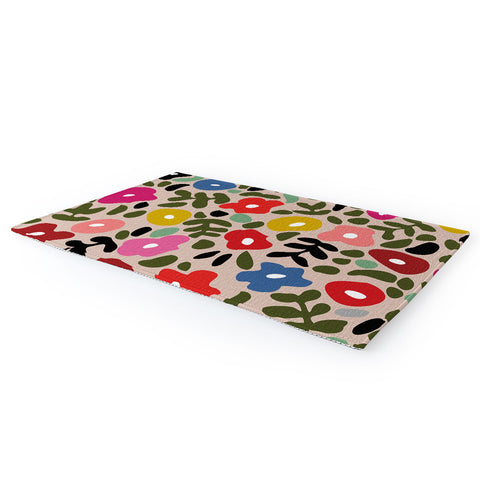 DESIGN d´annick Flower meadow in muted colours Area Rug
