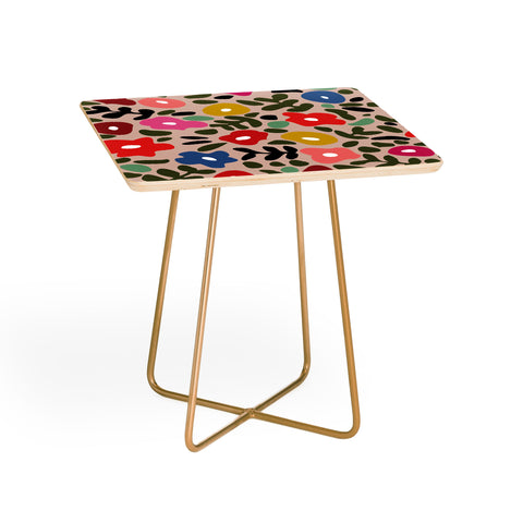 DESIGN d´annick Flower meadow in muted colours Side Table