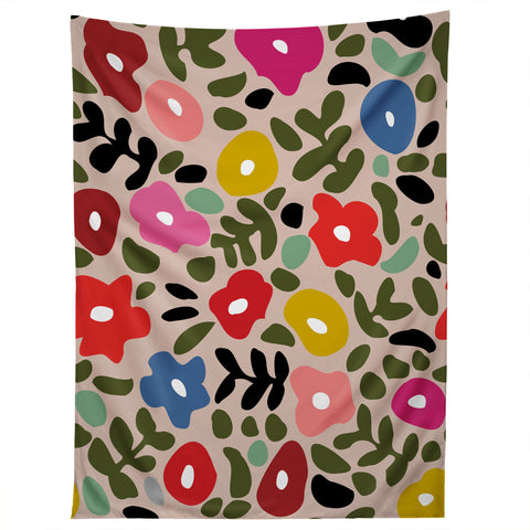 DESIGN d´annick Flower meadow in muted colours Tapestry