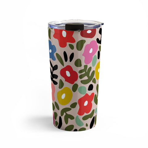 DESIGN d´annick Flower meadow in muted colours Travel Mug