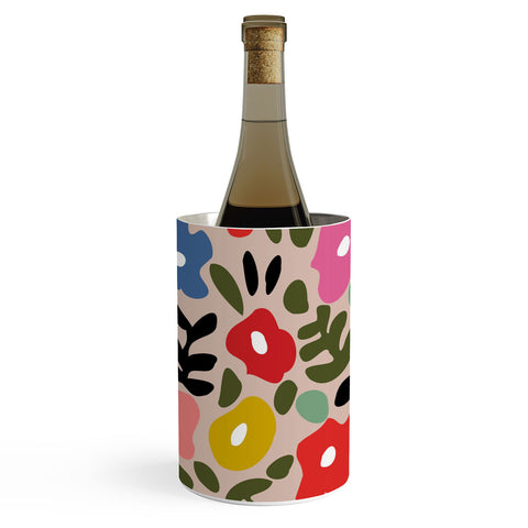 DESIGN dannick Flower meadow in muted colours Wine Chiller