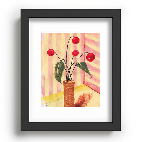 DESIGN dannick Flowers in a vase 1 Recessed Framing Rectangle