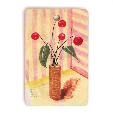 DESIGN d´annick Flowers in a vase 1 Cutting Board Rectangle