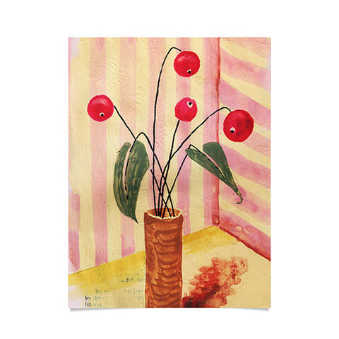 DESIGN dannick Flowers in a vase 1 Poster
