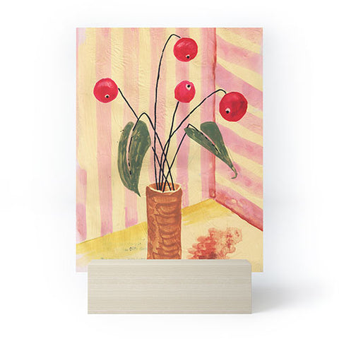 DESIGN d´annick Flowers in a vase 1 Mini Art Print