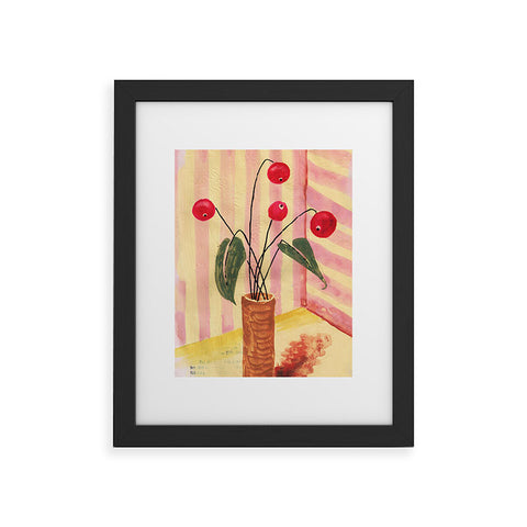 DESIGN dannick Flowers in a vase 1 Framed Art Print