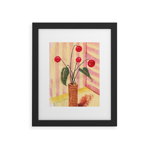 DESIGN d´annick Flowers in a vase 1 Framed Art Print