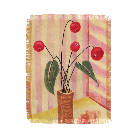 DESIGN d´annick Flowers in a vase 1 Throw Blanket