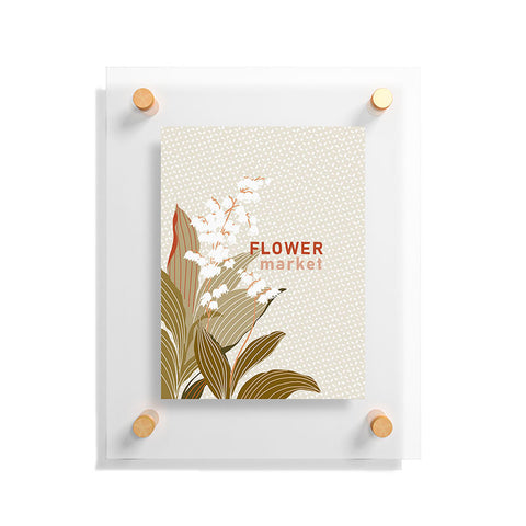 DESIGN d´annick Flowers market lily of the valley Floating Acrylic Print