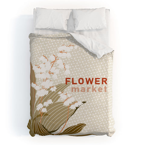 DESIGN d´annick Flowers market lily of the valley Duvet Cover