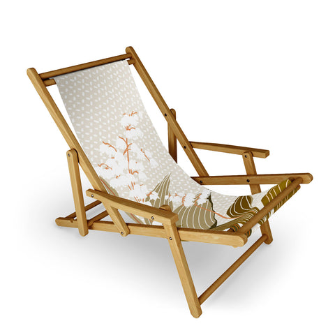 DESIGN dannick Flowers market lily of the valley Sling Chair