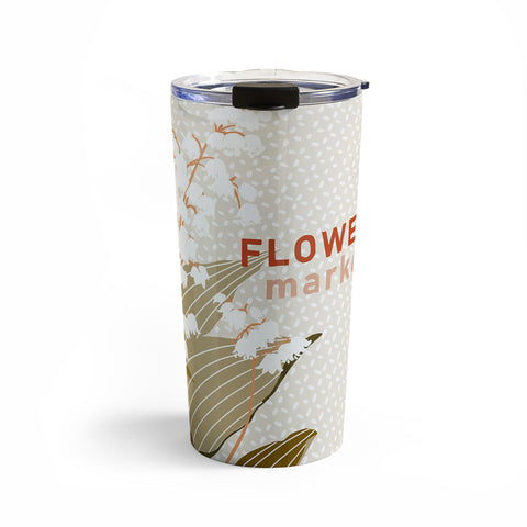 DESIGN d´annick Flowers market lily of the valley Travel Mug