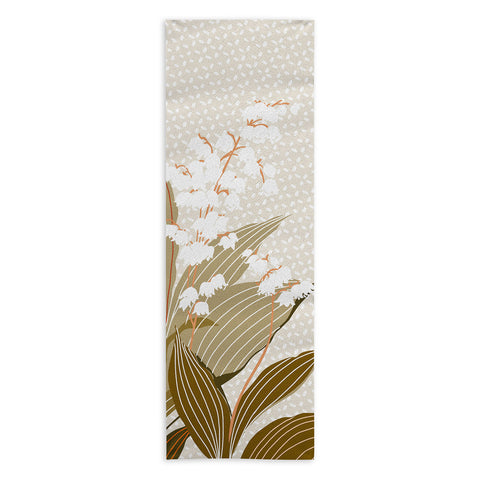 DESIGN dannick Flowers market lily of the valley Yoga Towel