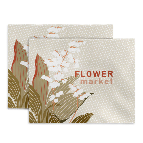 DESIGN dannick Flowers market lily of the valley Placemat