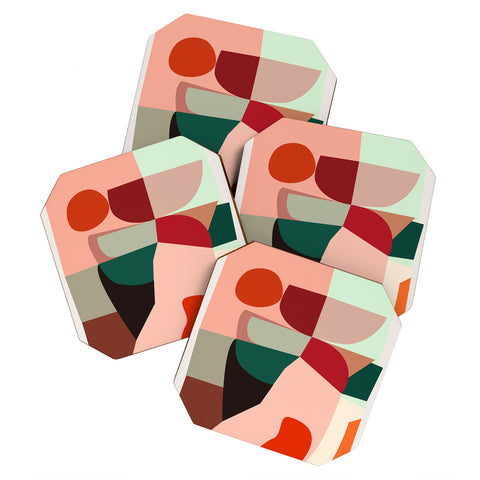 DESIGN dannick Geometric shapes Coaster Set