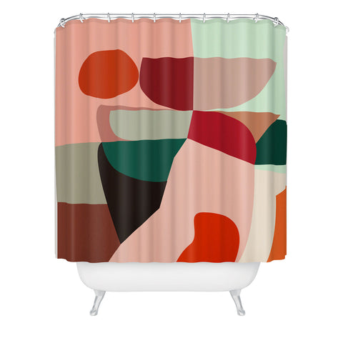 DESIGN dannick Geometric shapes Shower Curtain