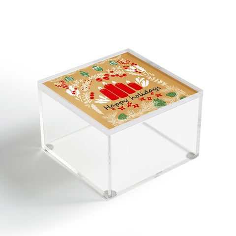 DESIGN d´annick happy holidays christmas greetings Acrylic Box