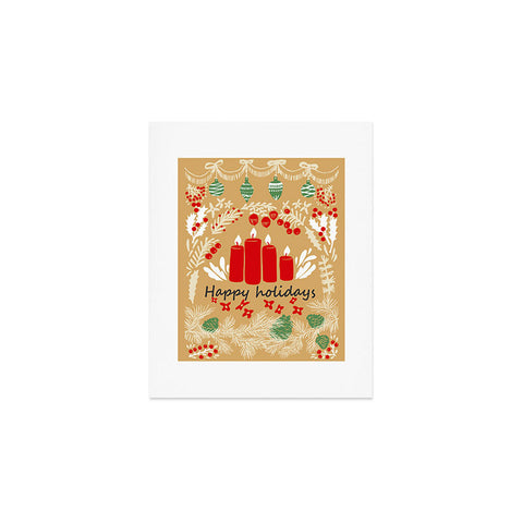 DESIGN dannick happy holidays christmas greetings Art Print