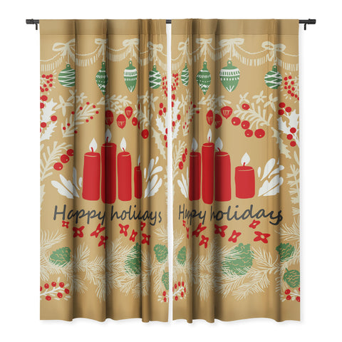 DESIGN d´annick happy holidays christmas greetings Blackout Non Repeat