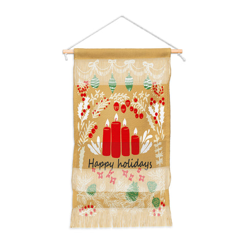 DESIGN dannick happy holidays christmas greetings Wall Hanging Portrait