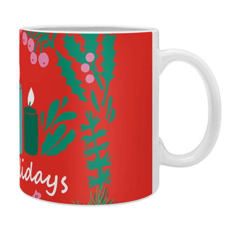 DESIGN dannick happy holidays greetings folk Coffee Mug