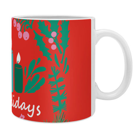 DESIGN d´annick happy holidays greetings folk Coffee Mug