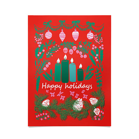 DESIGN dannick happy holidays greetings folk Poster