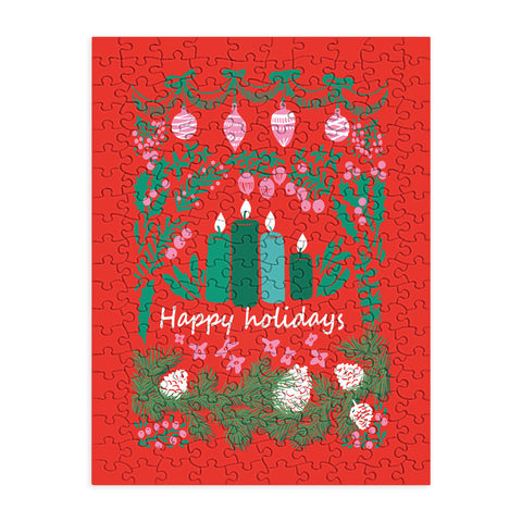 DESIGN dannick happy holidays greetings folk Puzzle