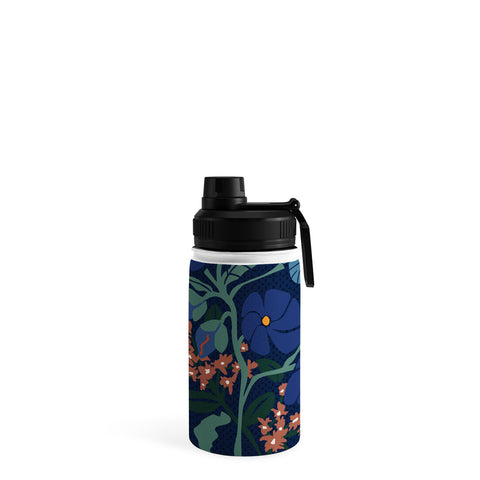 DESIGN dannick Klimt flower dark blue Water Bottle