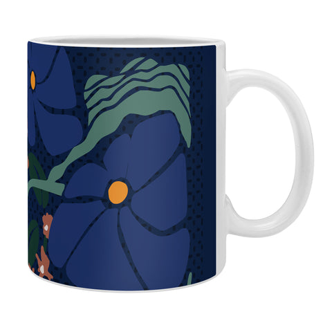 DESIGN d´annick Klimt flower dark blue Coffee Mug