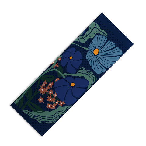 DESIGN dannick Klimt flower dark blue Yoga Mat