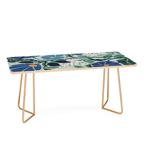 DESIGN dannick Klimt flowers light blue Coffee Table