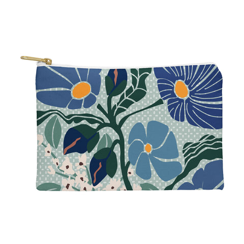 DESIGN dannick Klimt flowers light blue Pouch