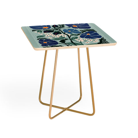 DESIGN d´annick Klimt flowers light blue Side Table