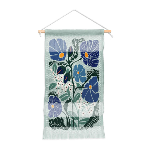 DESIGN dannick Klimt flowers light blue Wall Hanging Portrait
