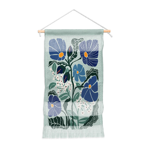 DESIGN d´annick Klimt flowers light blue Wall Hanging Portrait