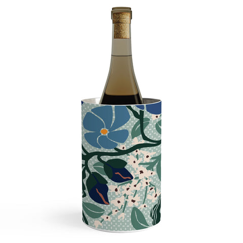 DESIGN d´annick Klimt flowers light blue Wine Chiller