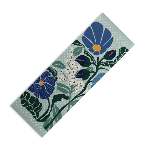 DESIGN dannick Klimt flowers light blue Yoga Mat