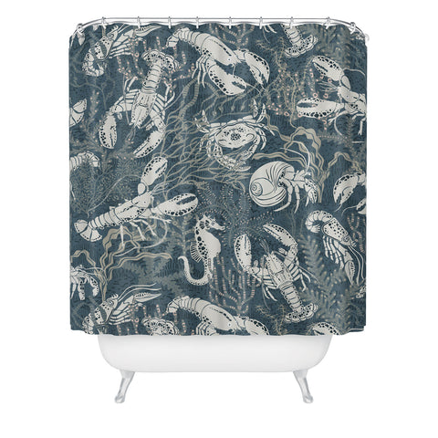 DESIGN d´annick Lobster and friends Shower Curtain