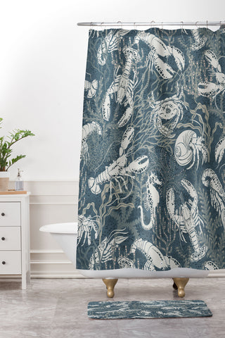 DESIGN dannick Lobster and friends Shower Curtain And Mat
